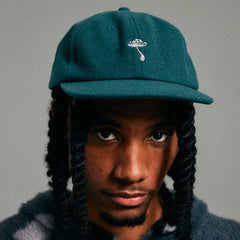 RIPNDIP Euphoria Wool Velcro 6 Panel Hat (Alpine Green)