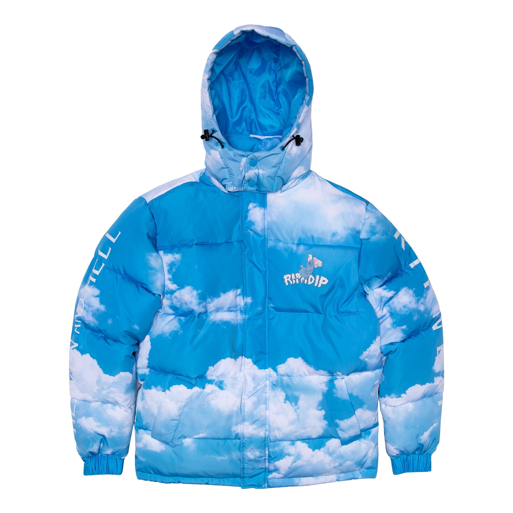 RIPNDIP Heaven And Hell Puffer Jacket (Blue)