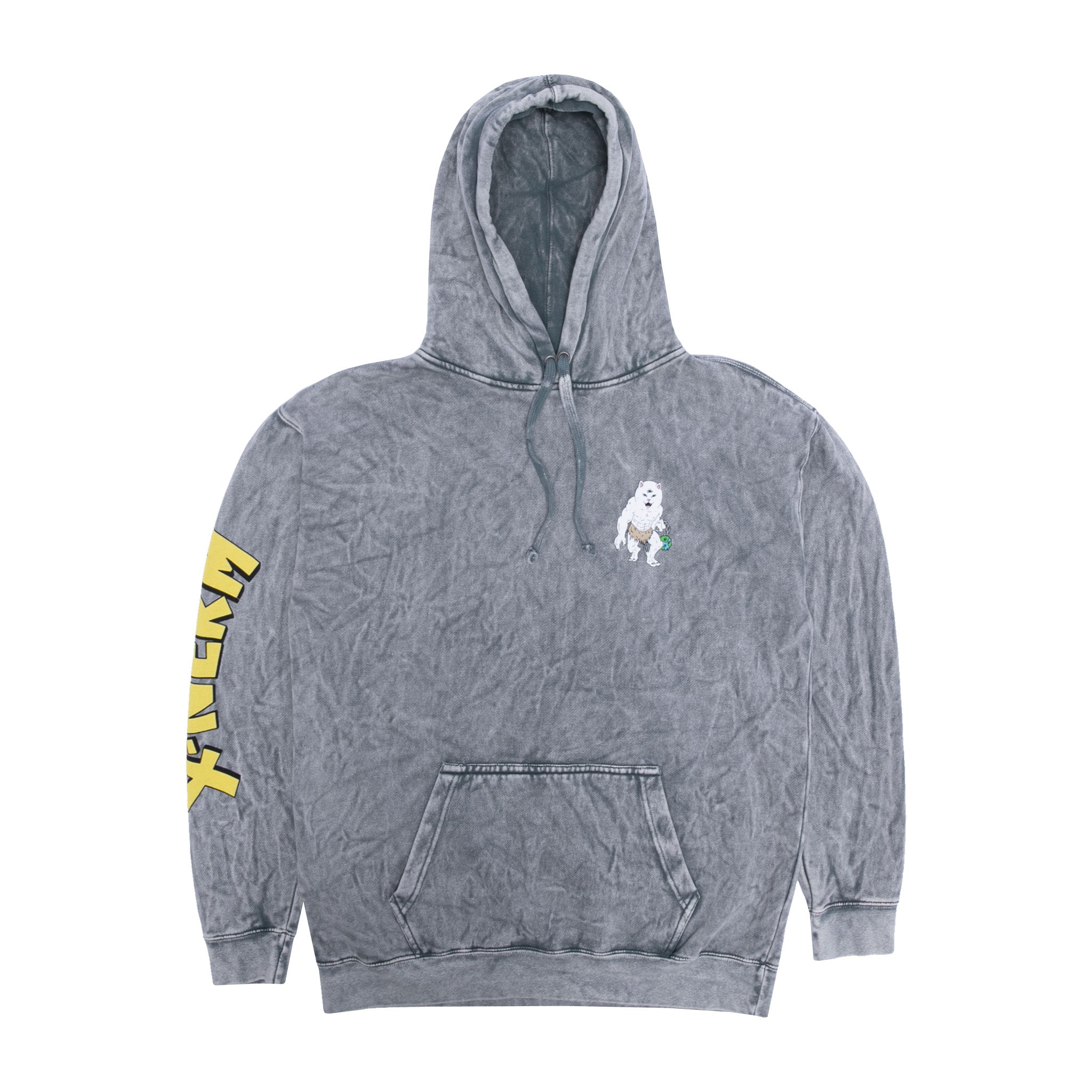 RIPNDIP X Nerm Hoodie (Charcoal Mineral Wash)