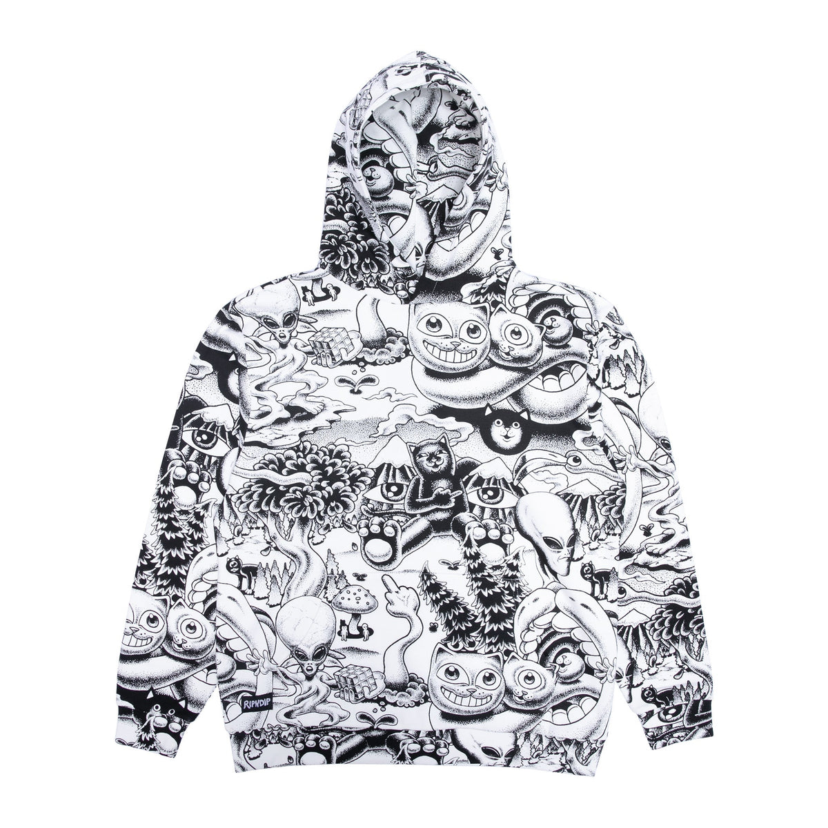 RIPNDIP Dark Twisted Fantasy Hoodie (Black/White)
