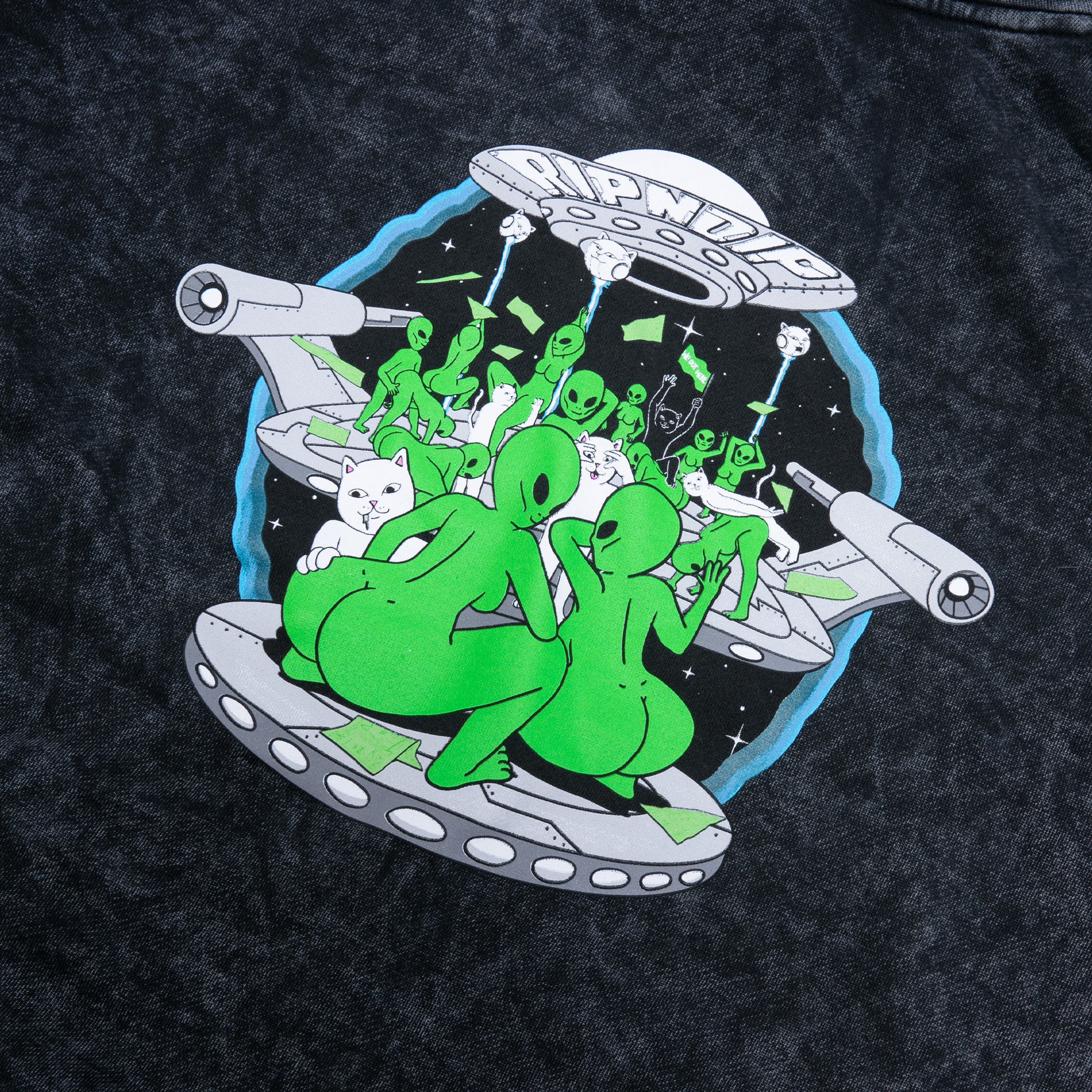 RIPNDIP Stripndip Hoodie (Black Mineral Wash)