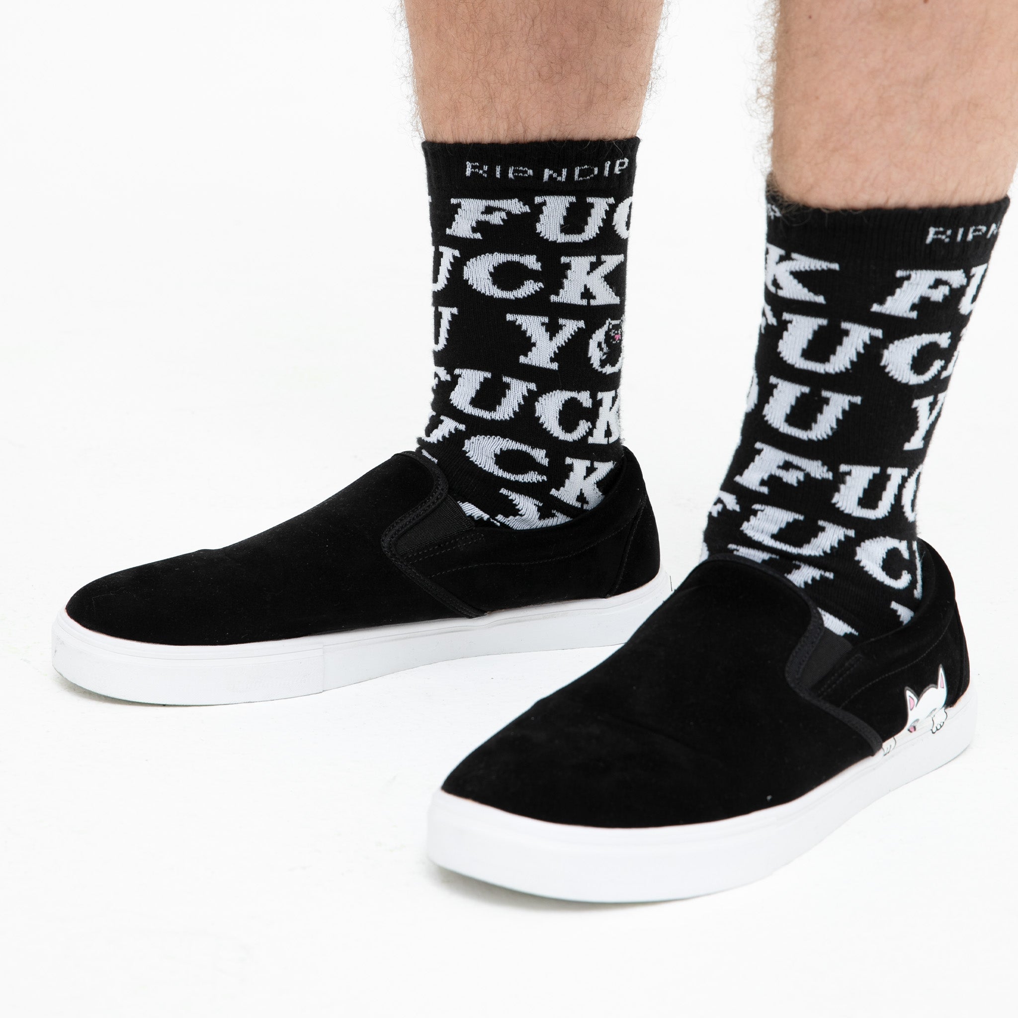 RIPNDIP Fuckin Fuck Socks (Black)