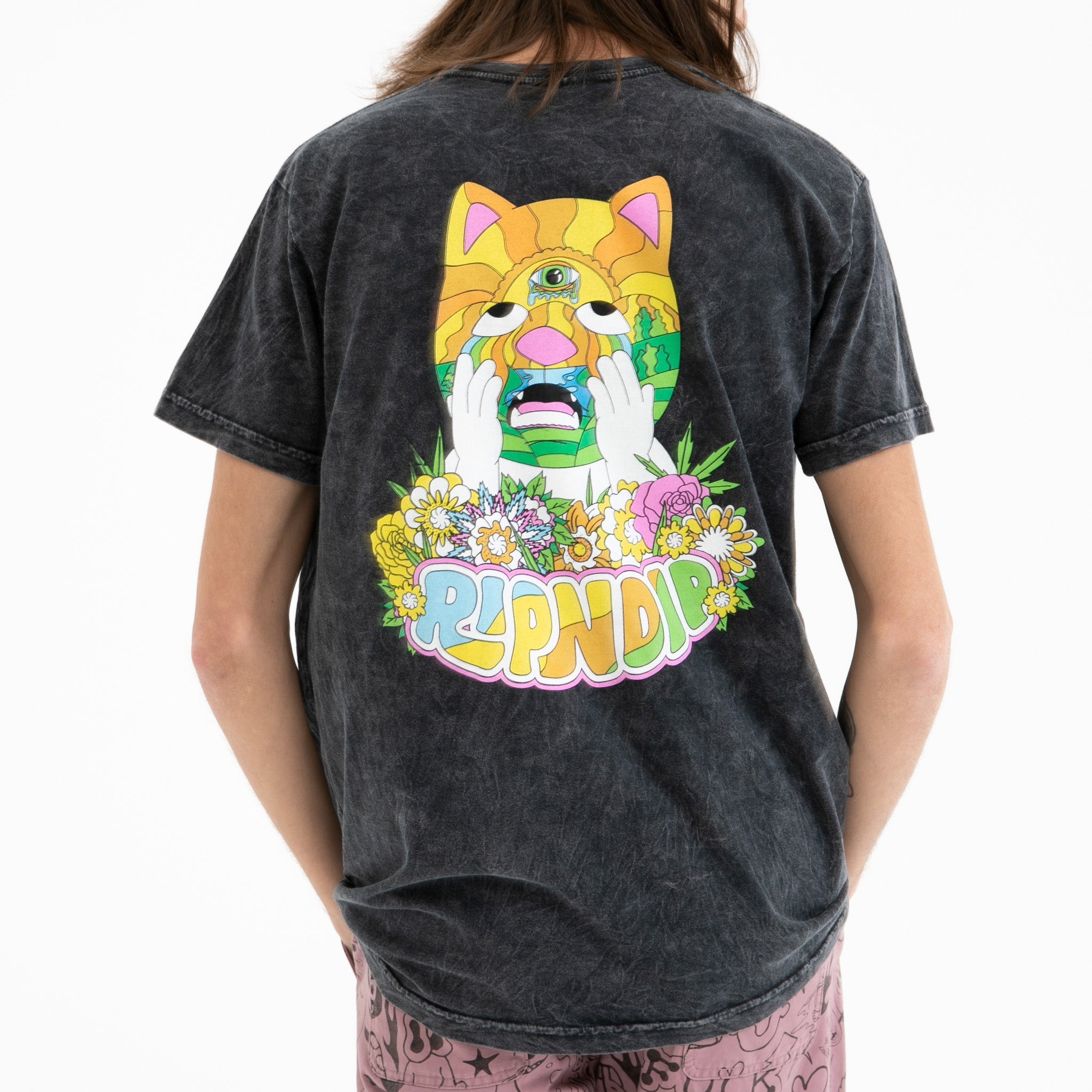 RIPNDIP Pretty Sad Tee (Black Mineral Wash)