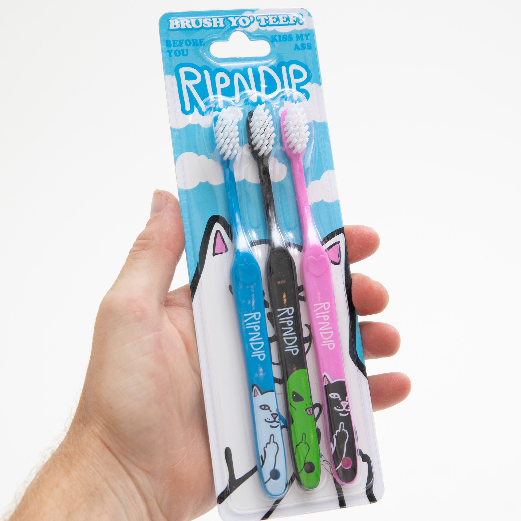 RIPNDIP RIPNDIP Characters Toothbrush 3 Pack (Multi)