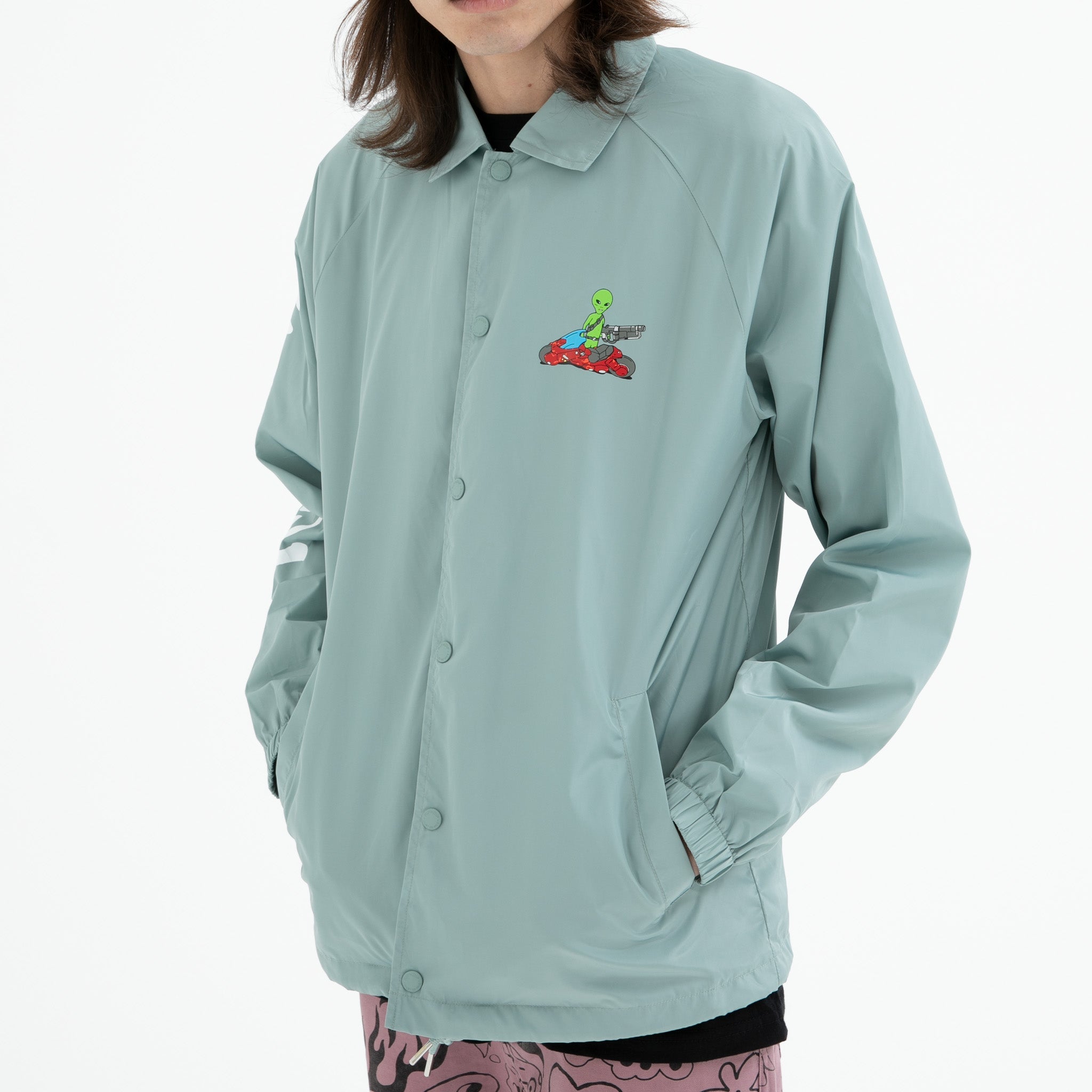 RIPNDIP Runaway Coaches Jacket (Pine)