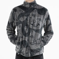 RIPNDIP Many Faces Sherpa Jacket (Charcoal)
