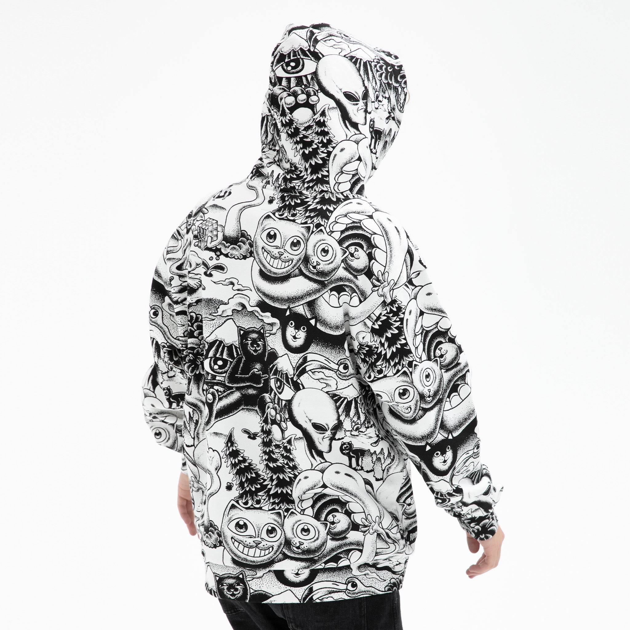 RIPNDIP Dark Twisted Fantasy Hoodie (Black/White)