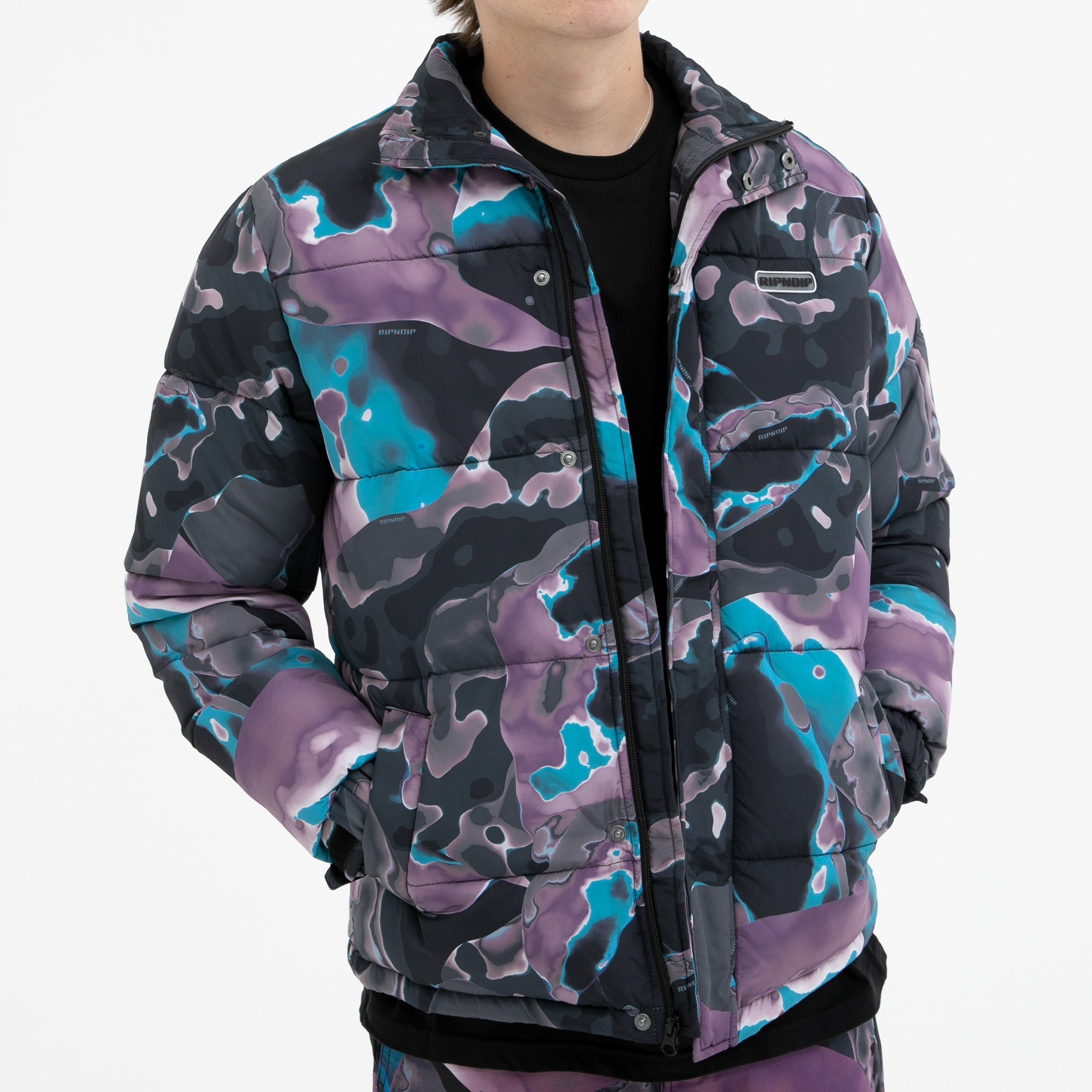 RIPNDIP Ultralight Beam Puffer Jacket (Multi)
