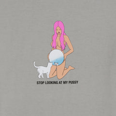 RIPNDIP Mirror Mirror Cropped Baby Tee (Grey)