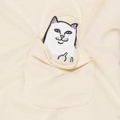 RIPNDIP Lord Nermal Cropped Long Sleeve Pocket Tee (Natural)