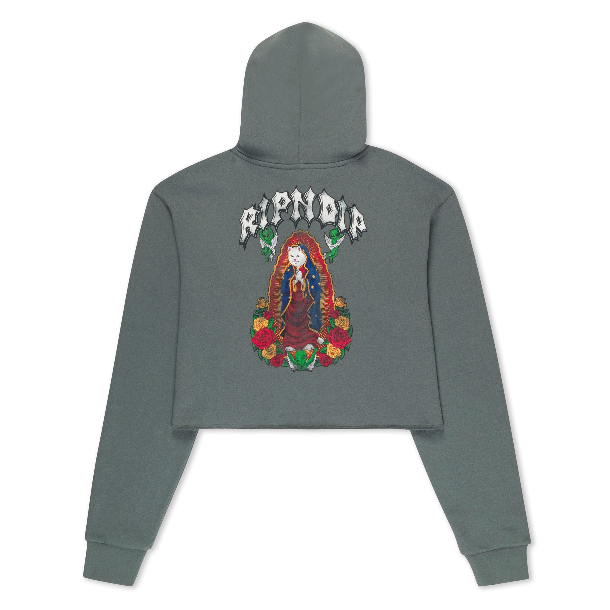 RIPNDIP Mother Nerm Cropped Hoodie (Charcoal)
