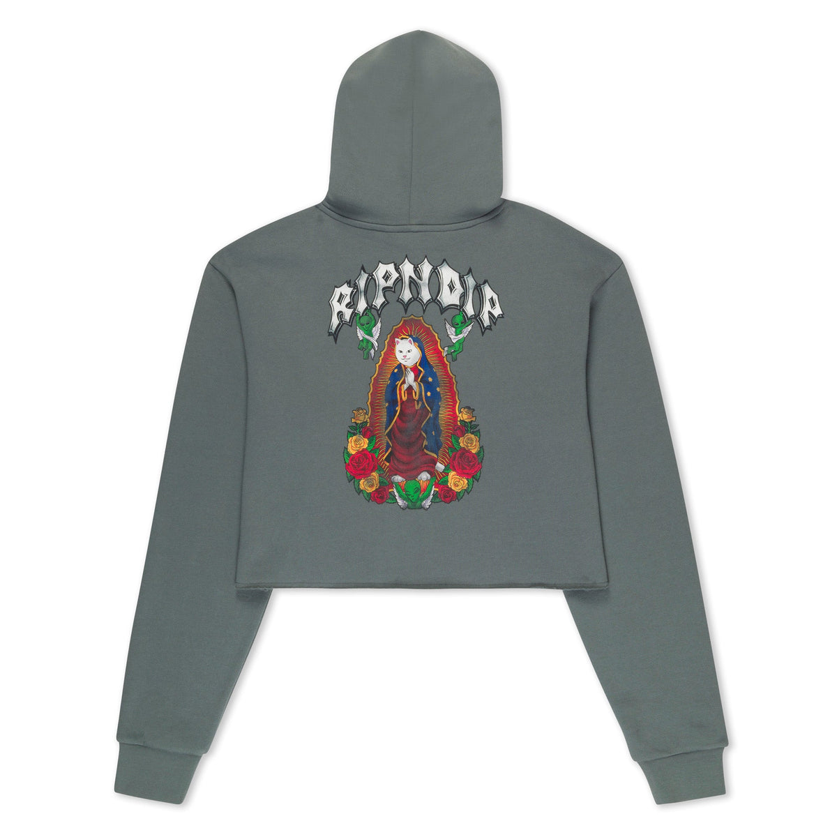 RIPNDIP Mother Nerm Cropped Hoodie (Charcoal)
