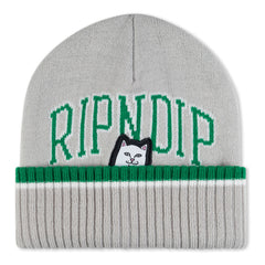 RIPNDIP Lord Nermal Team Spirit Beanie (Green/Grey)
