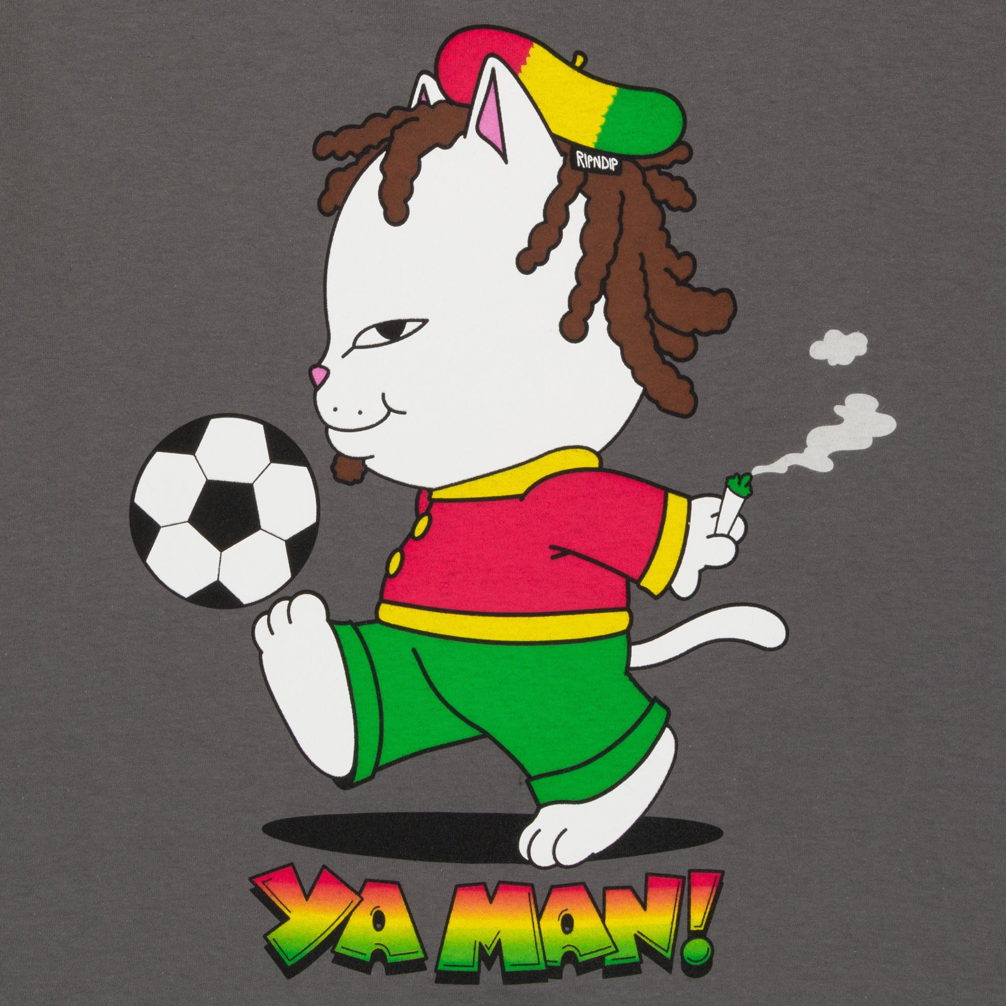 RIPNDIP Ya Man! Tee (Charcoal)