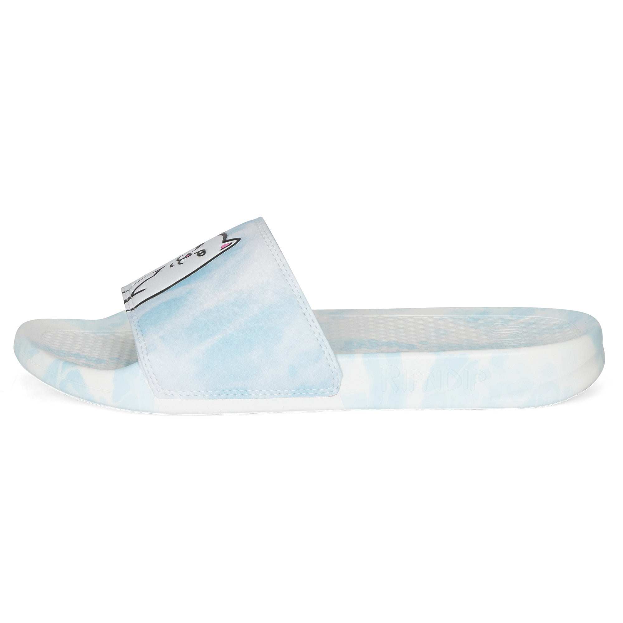 RIPNDIP Lord Nermal Slides (Sky Blue Cloud Wash)
