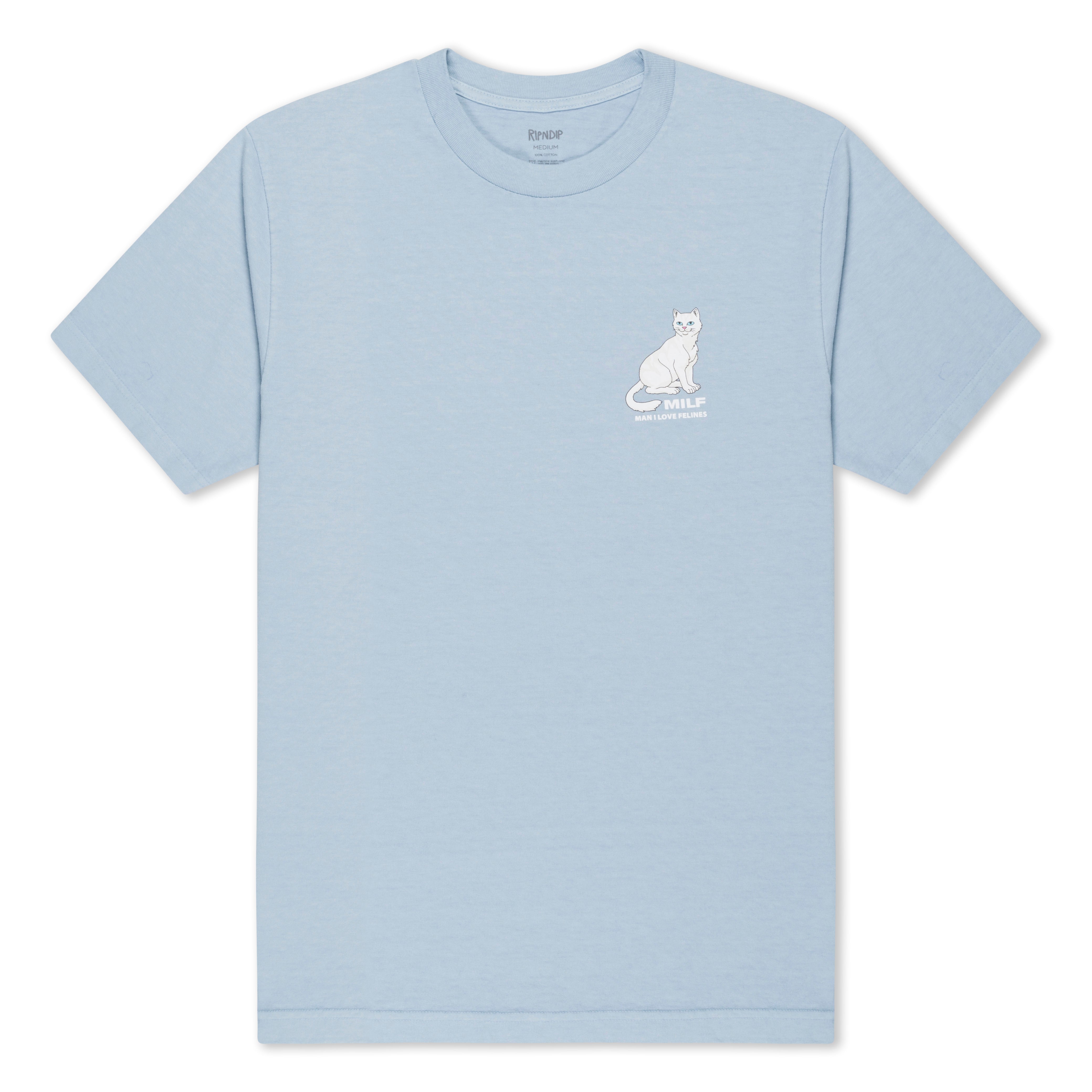 RIPNDIP Man I love Felines Tee (Powder Blue)