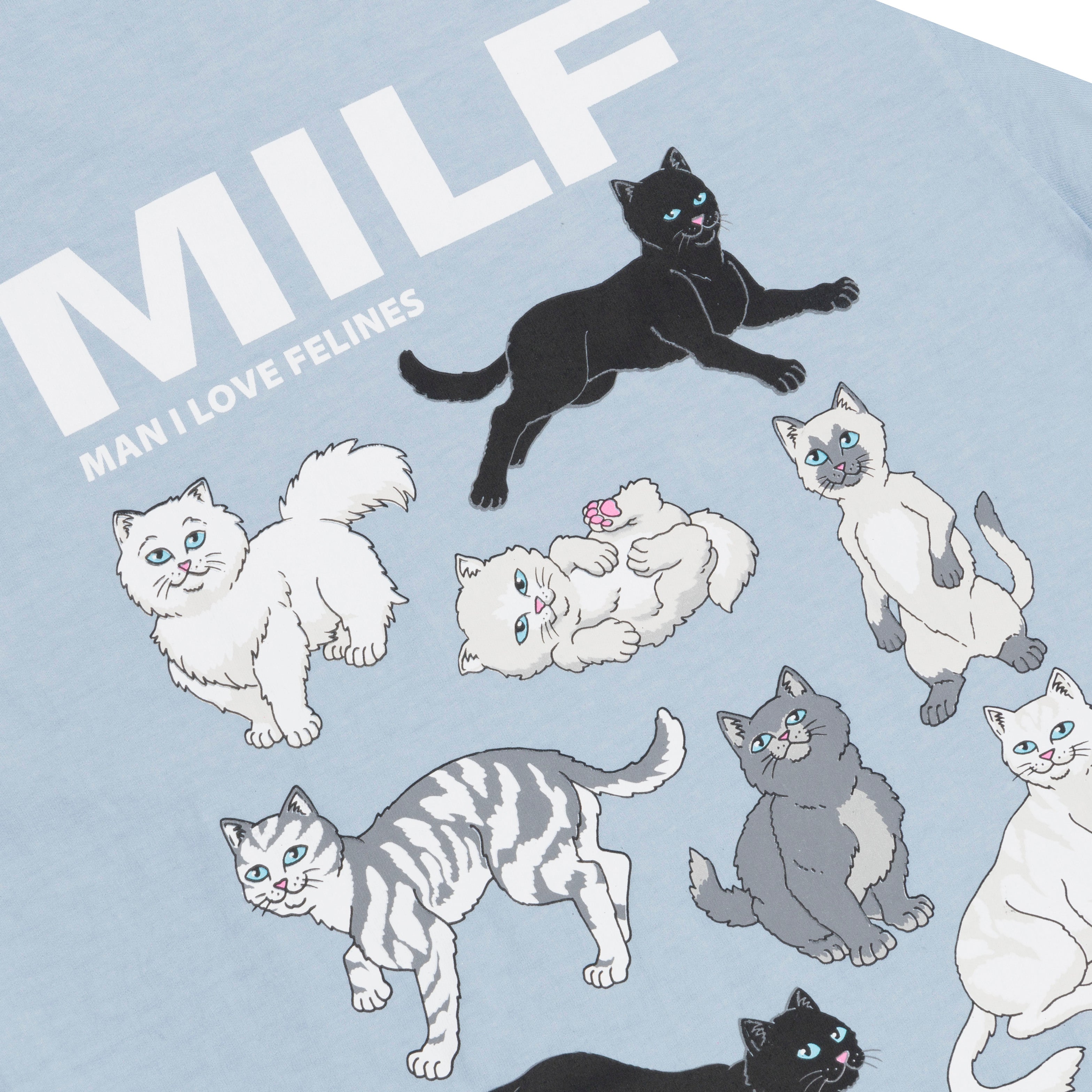 RIPNDIP Man I love Felines Tee (Powder Blue)