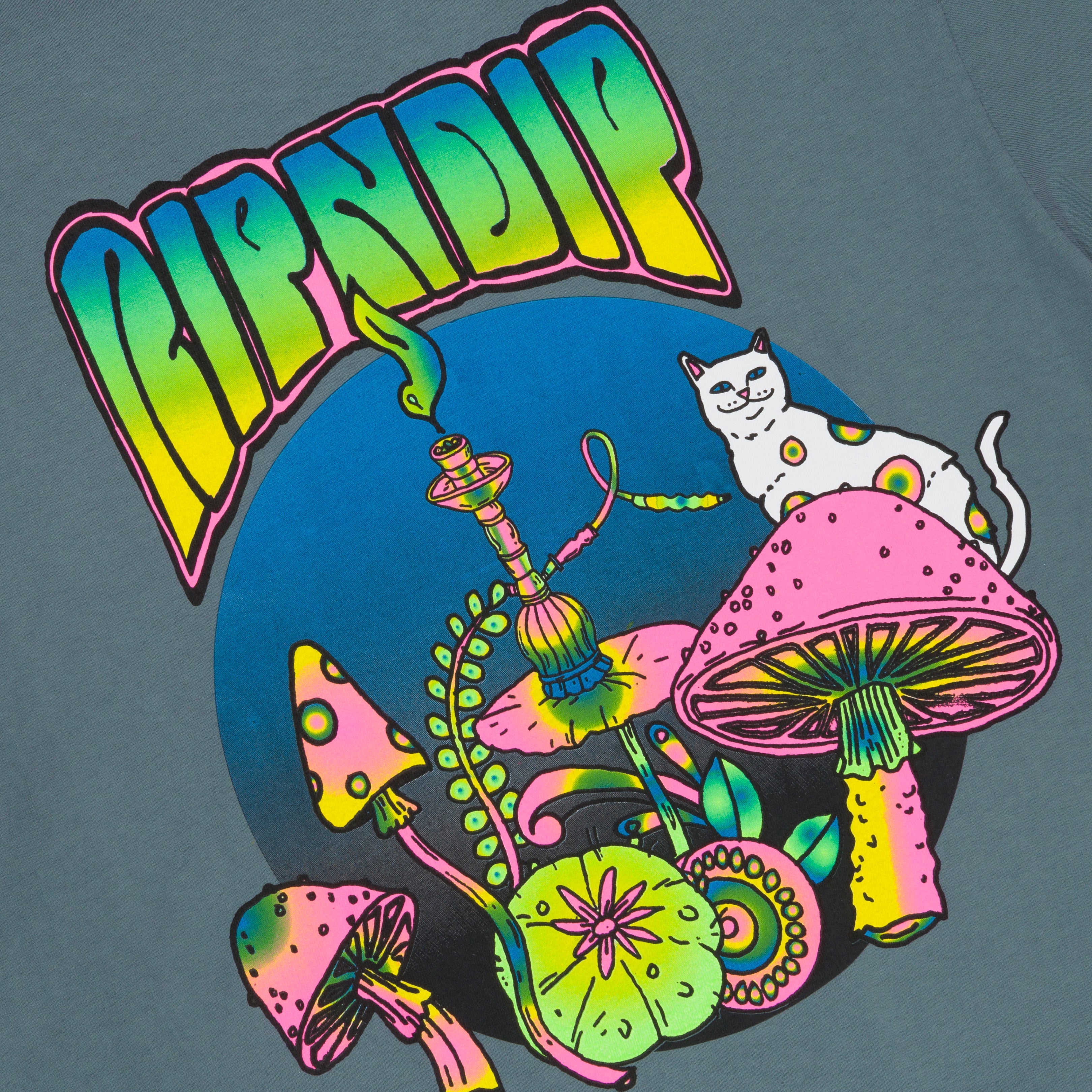 RIPNDIP Psychedelic Tee (Light Charcoal)