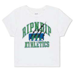 RIPNDIP Ripndip Athletics Cropped Baby Tee (White)