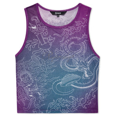 RIPNDIP Trace Mesh Cropped Tank (Multi)