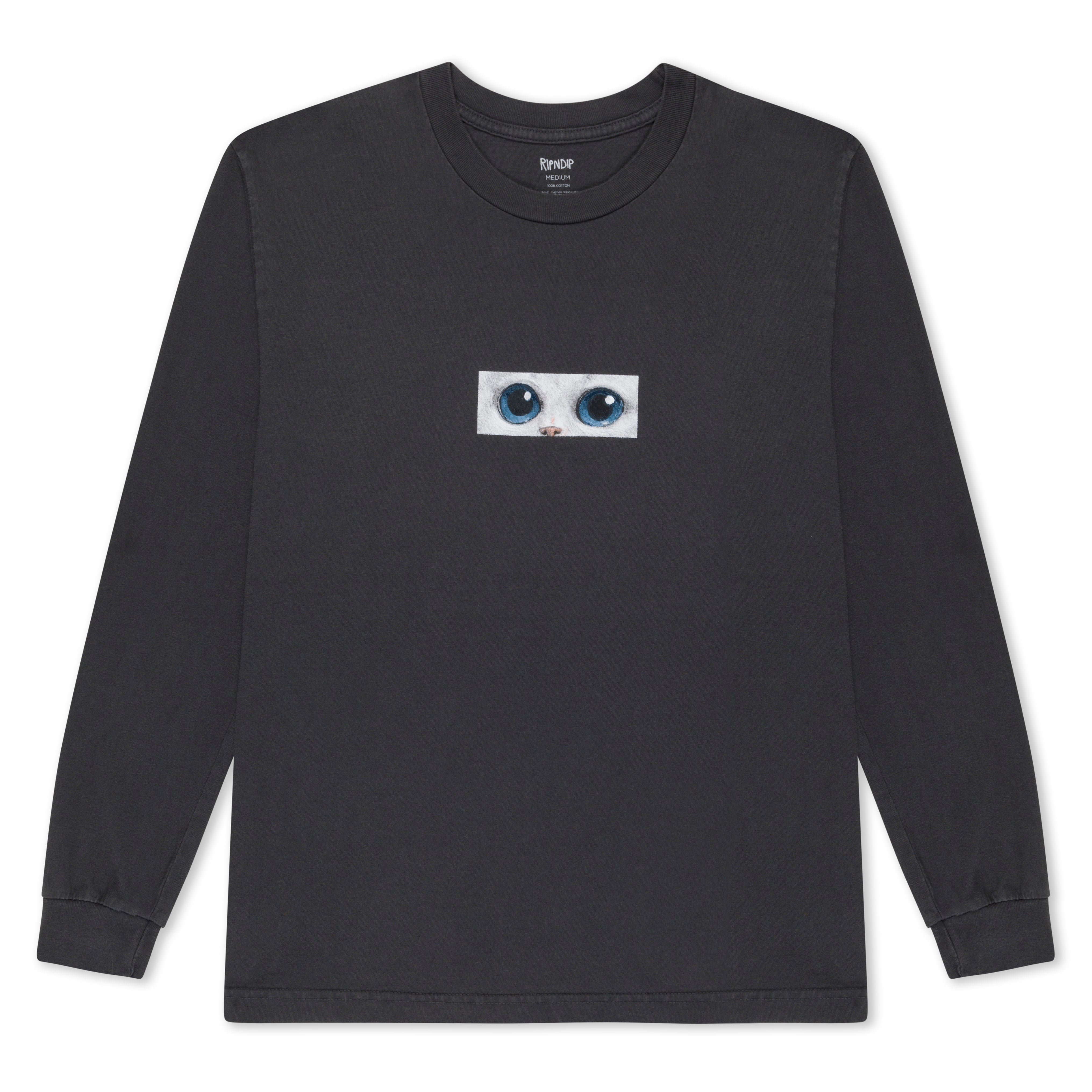 RIPNDIP Find Out Long Sleeve (Charcoal Vintage Wash)