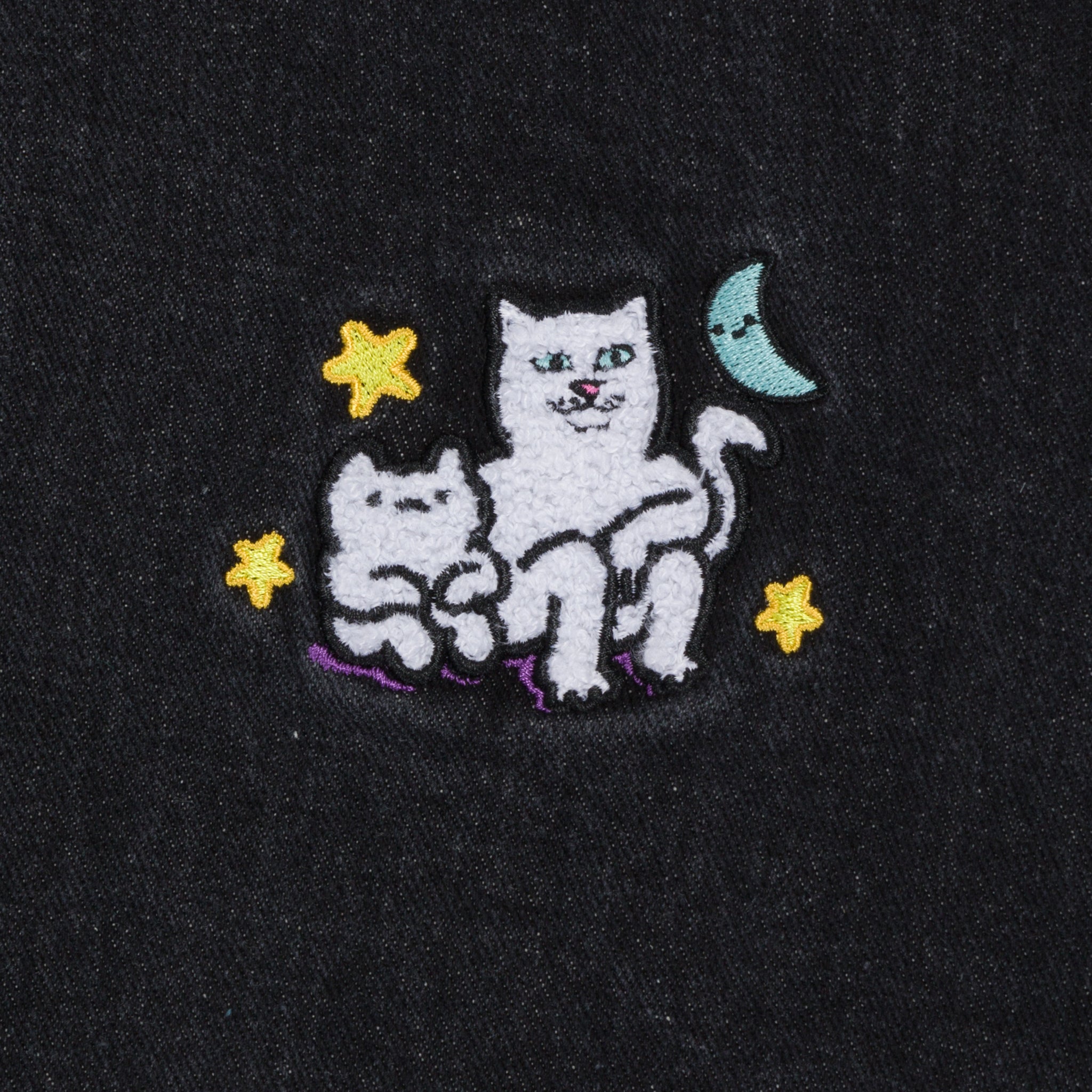 RIPNDIP Buddies In Space Jacket (Black Denim Wash)