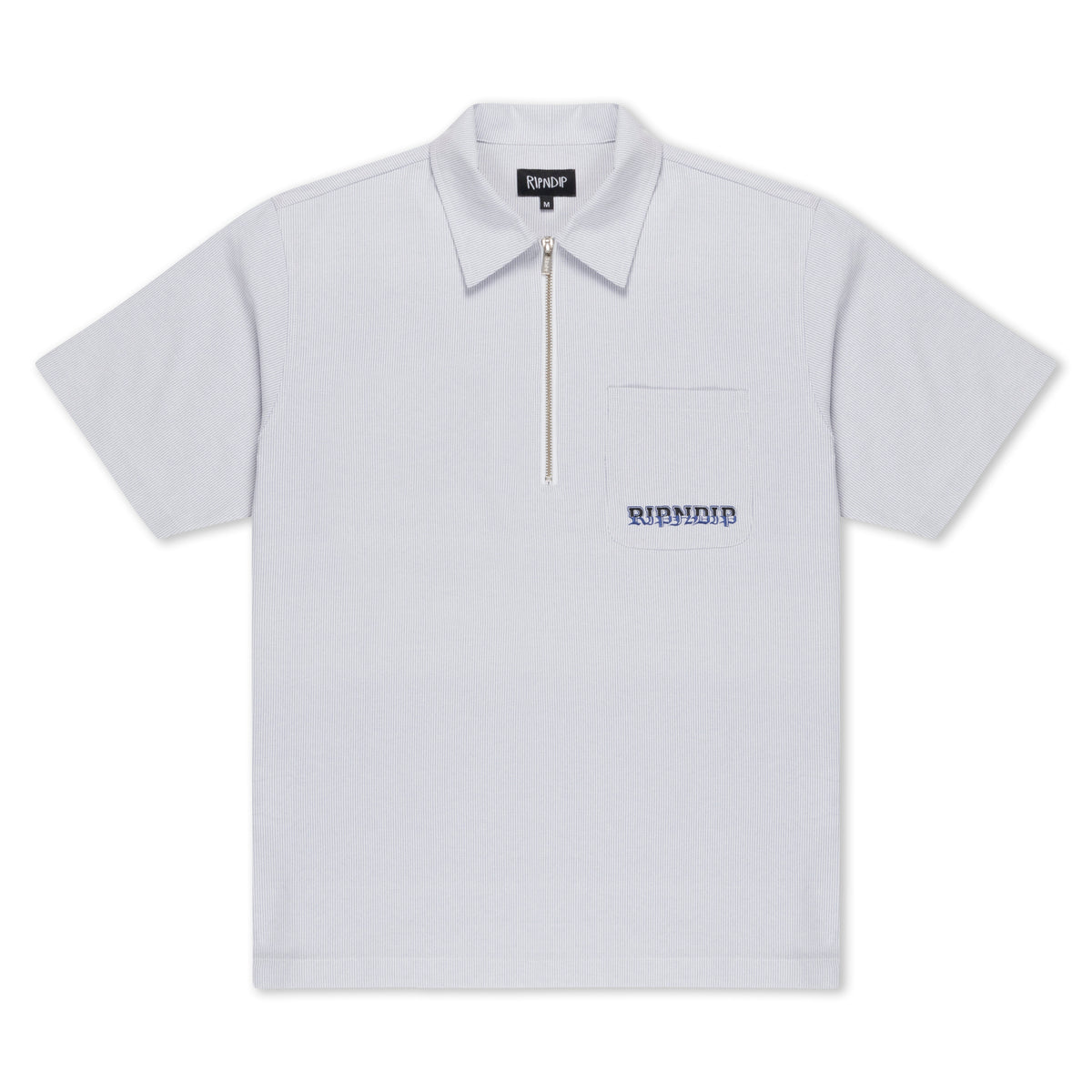 RIPNDIP Rich Spirit Quarter Zip Shirt (Light Blue)