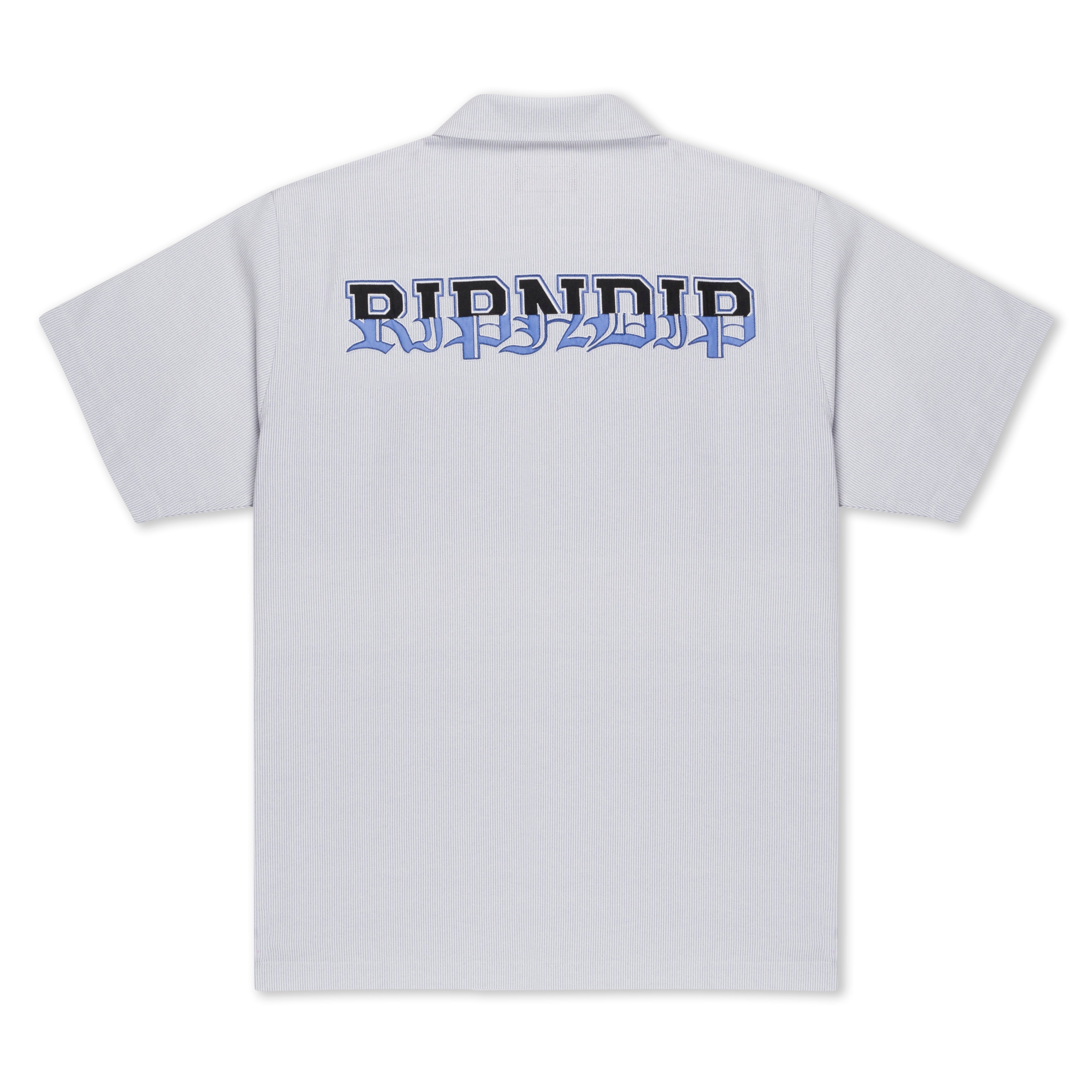 RIPNDIP Rich Spirit Quarter Zip Shirt (Light Blue)