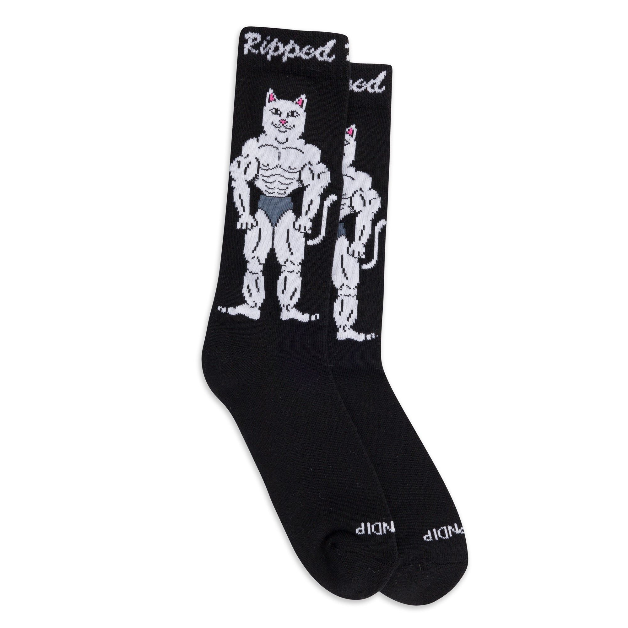 RIPNDIP Ripped N Dipped Socks (Black)