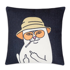 RIPNDIP Nermal S Thompson Jacquard Pillow (Black)