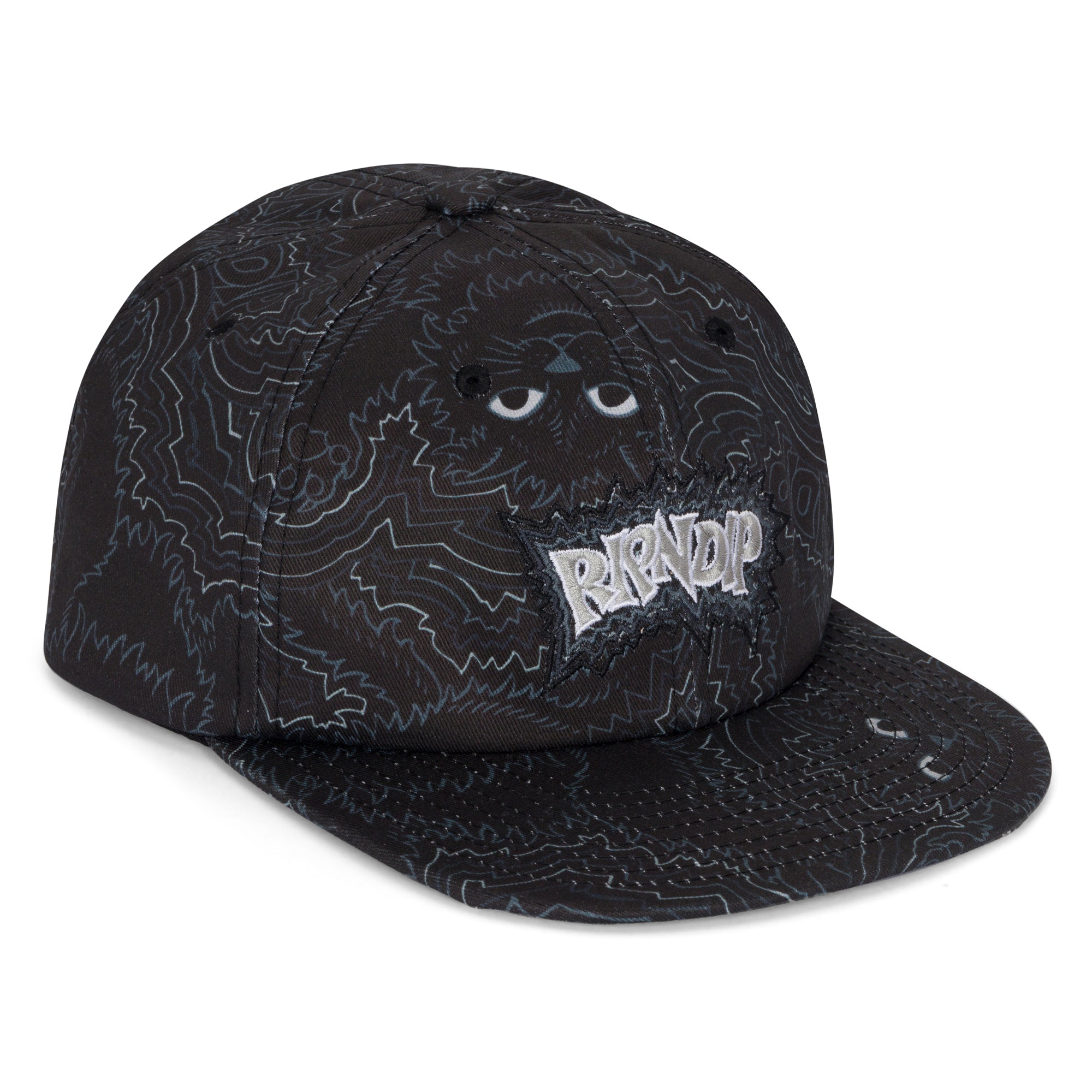 RIPNDIP Big Pussy Energy 6 Panel Hat (Black)