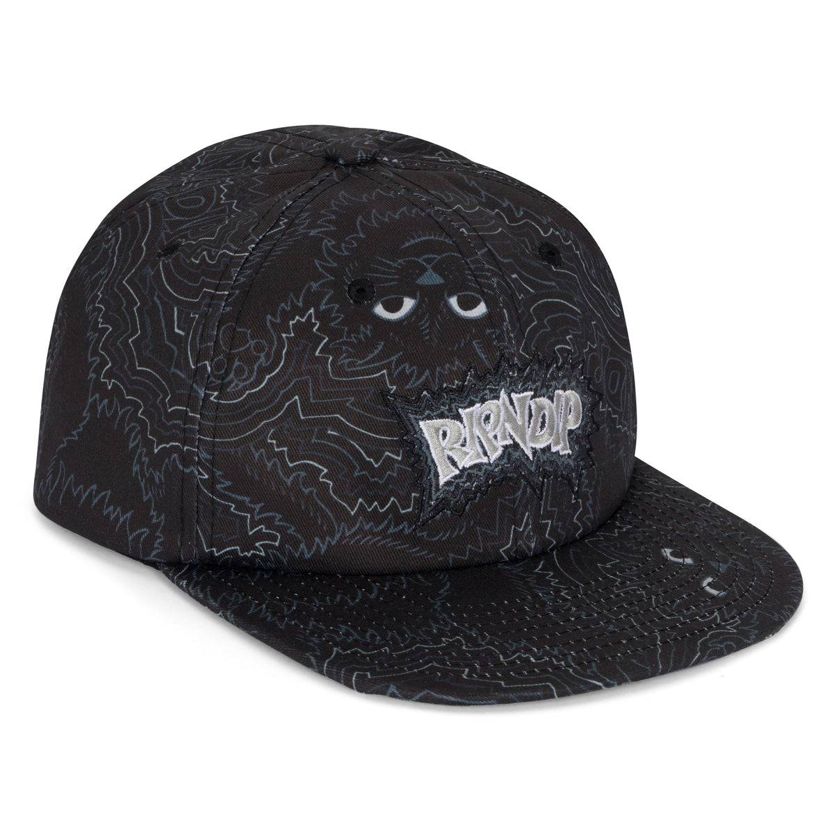 RIPNDIP Big Pussy Energy 6 Panel Hat (Black)