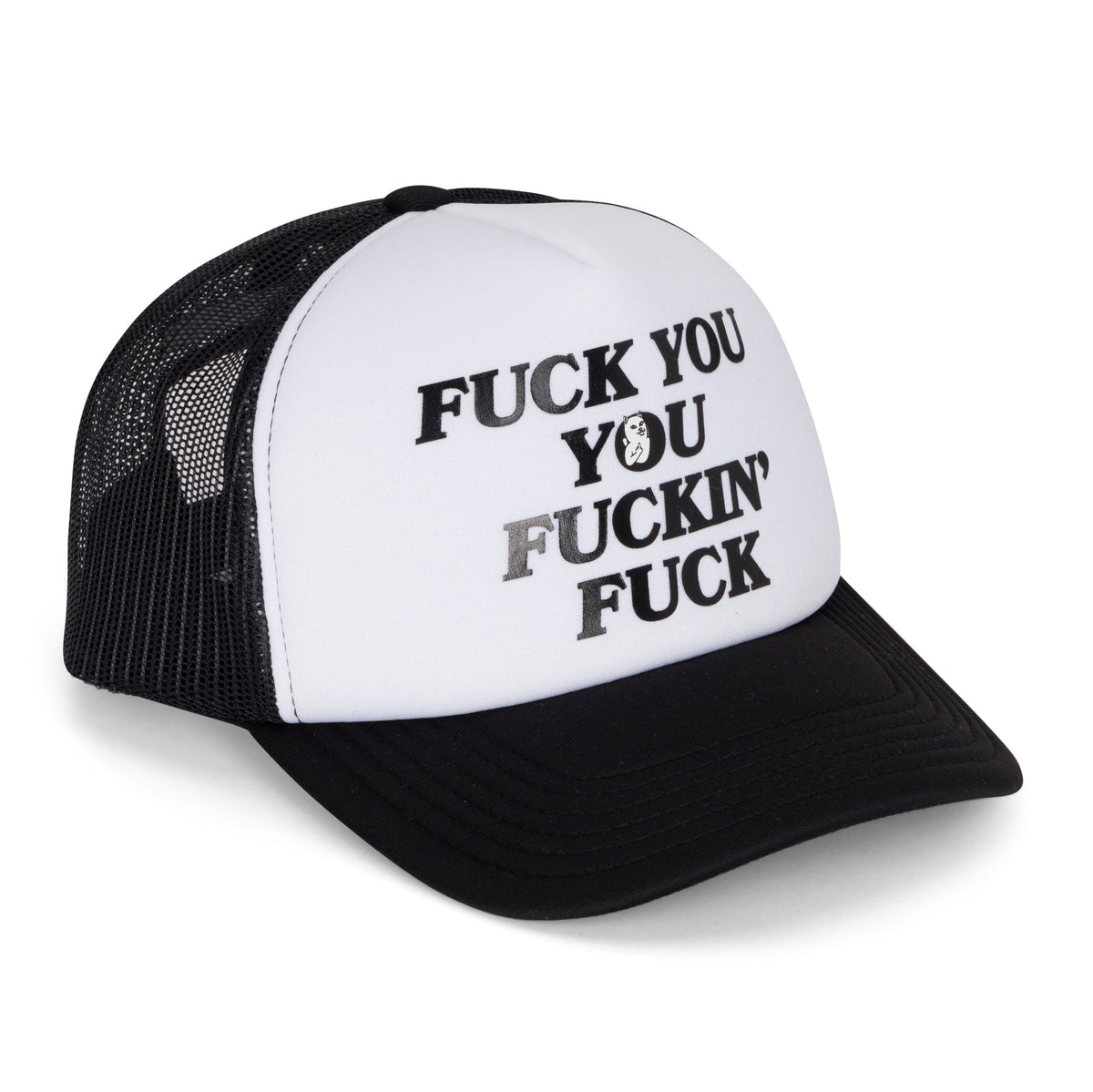 RIPNDIP Fuckin Fuck Trucker Hat (Black)