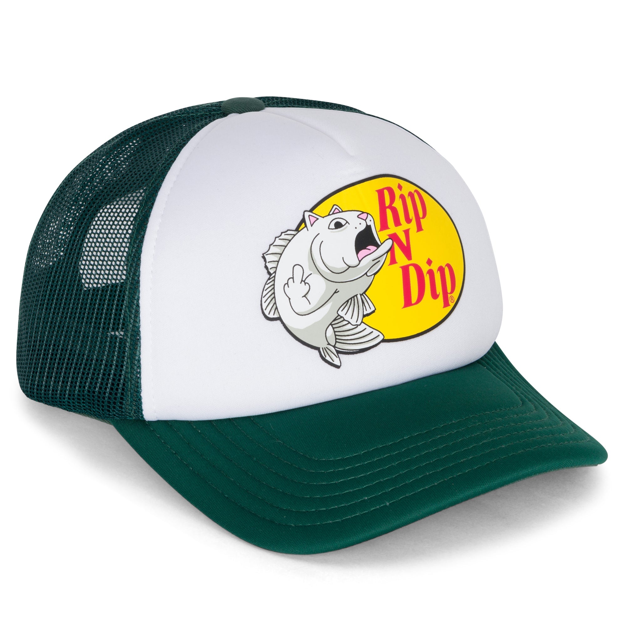 RIPNDIP Catfish Trucker (Hunter Green/White)