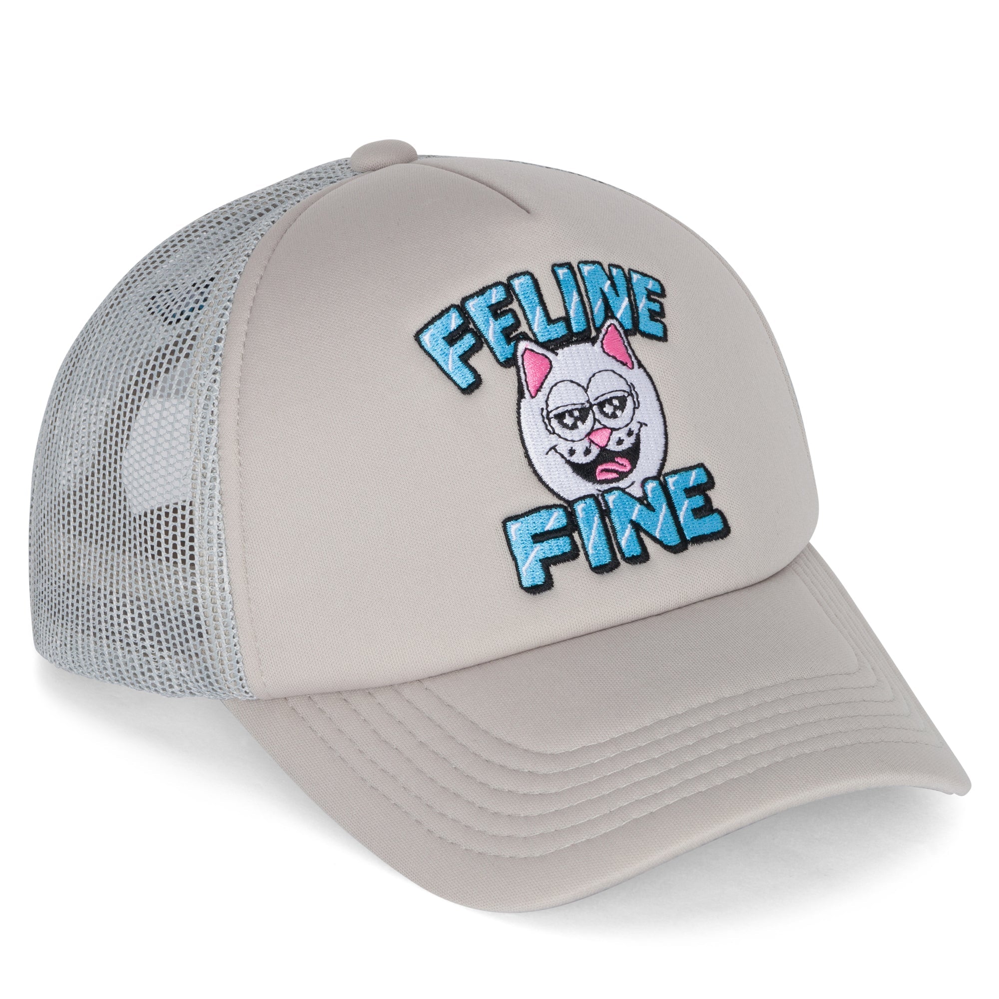 RIPNDIP Feline Fine Trucker Hat (Cream)