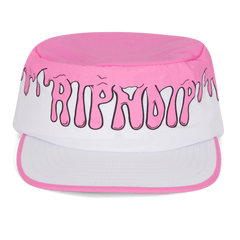 RIPNDIP Drizzle Painters Hat (Pink / White)