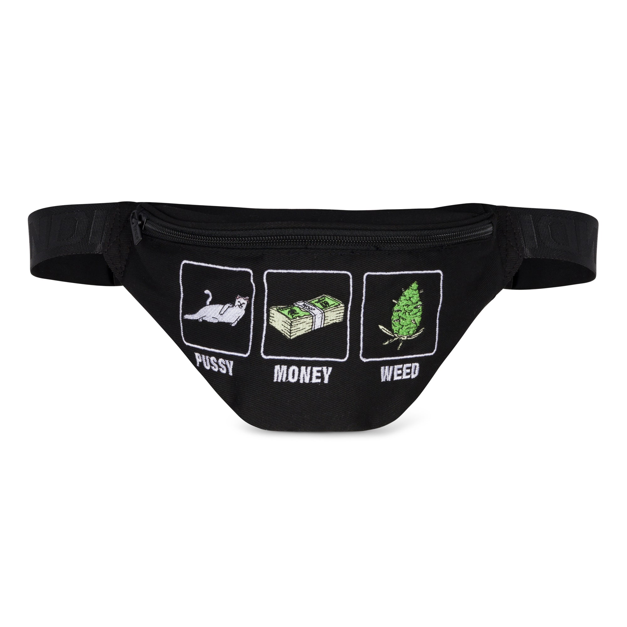 RIPNDIP Pussy Money Weed Fanny Pack (Black)