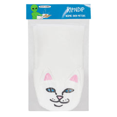 RIPNDIP Nermie Oven Mittens (White)