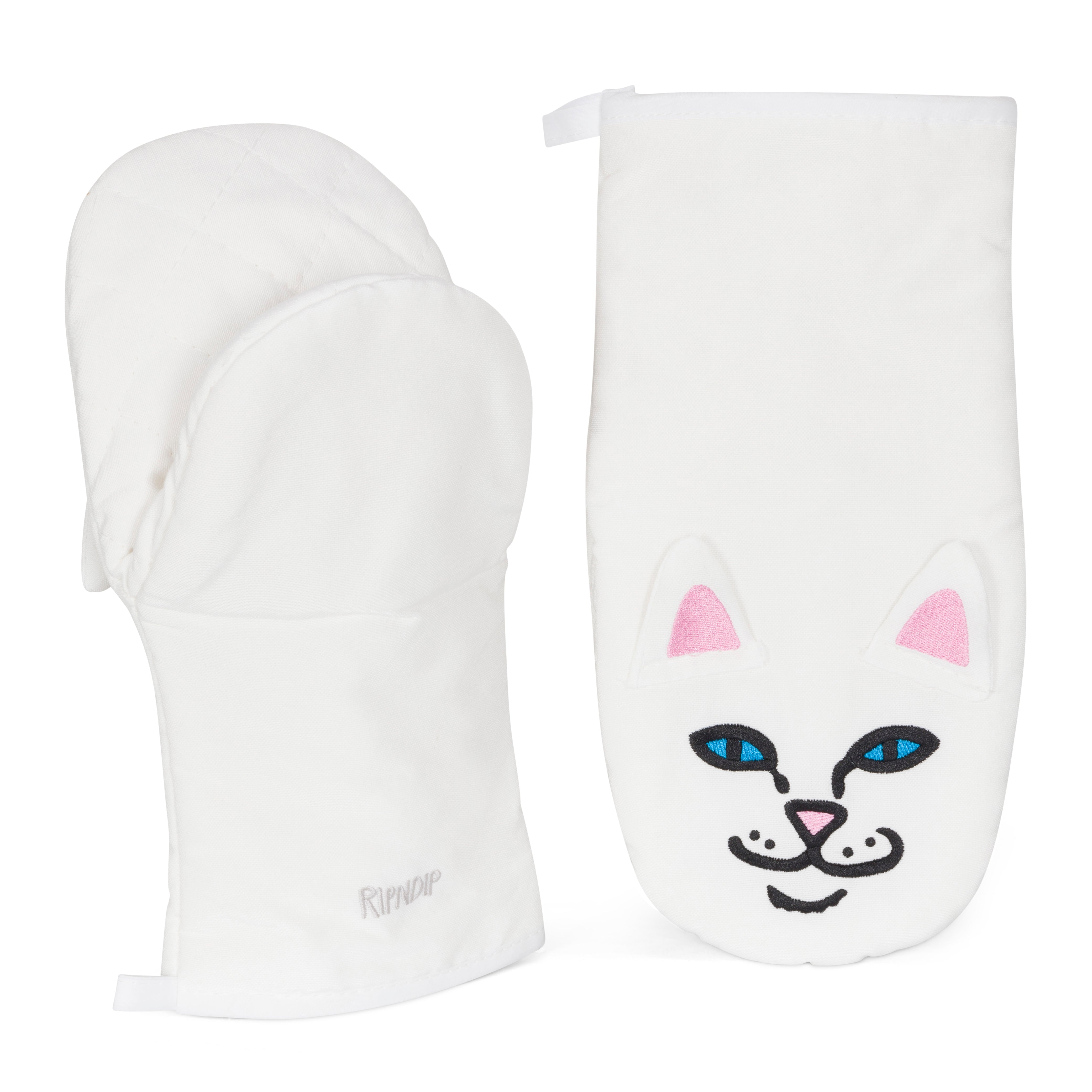 RIPNDIP Nermie Oven Mittens (White)