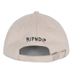 RIPNDIP Cat Lady Wool Strapback Hat (Charcoal)
