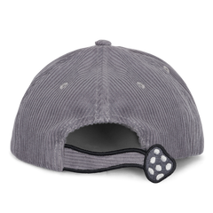 RIPNDIP Toadstool Corduroy Velcro 6 Panel Hat (Grey)