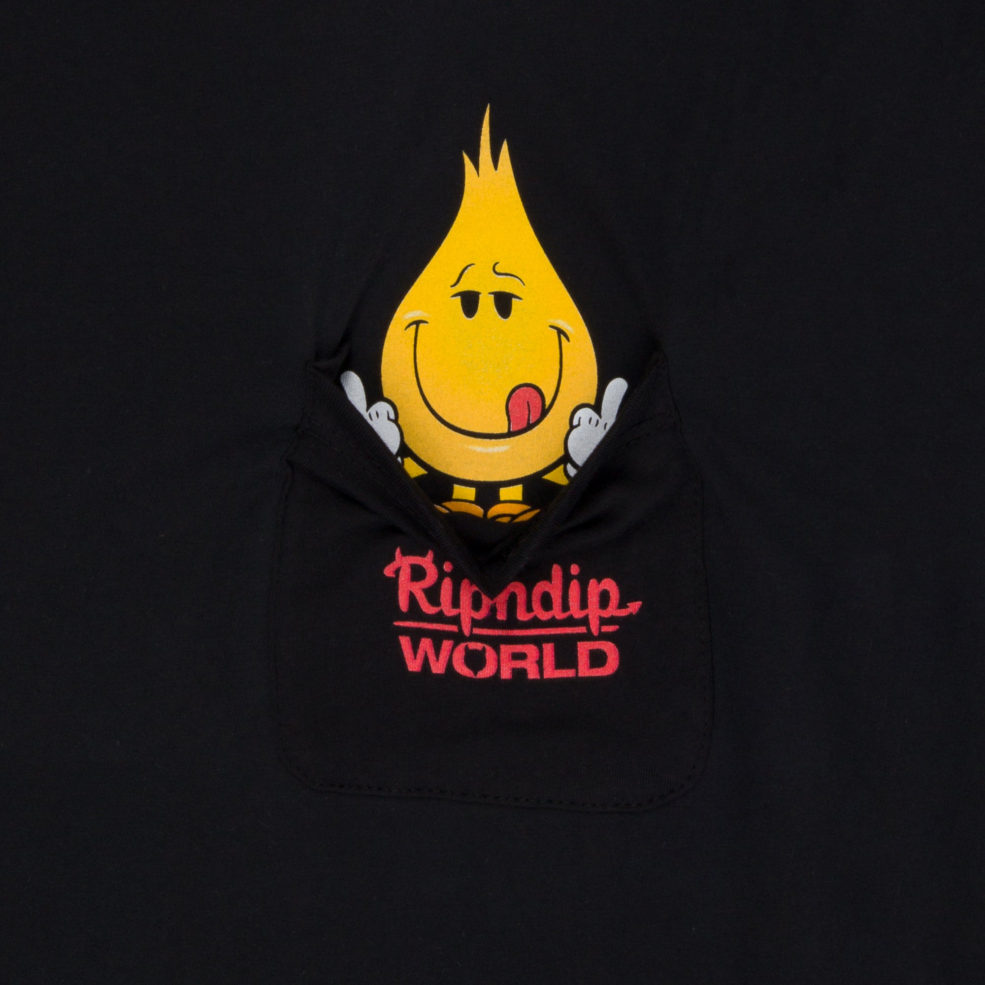 RIPNDIP F U Flameboy Pocket Tee (Vintage Black)