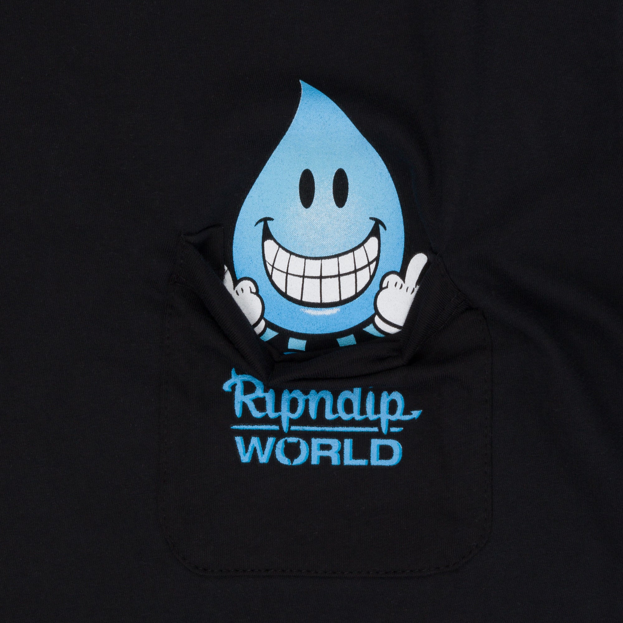 RIPNDIP F U Wet Willy Pocket Tee (Vintage Black)
