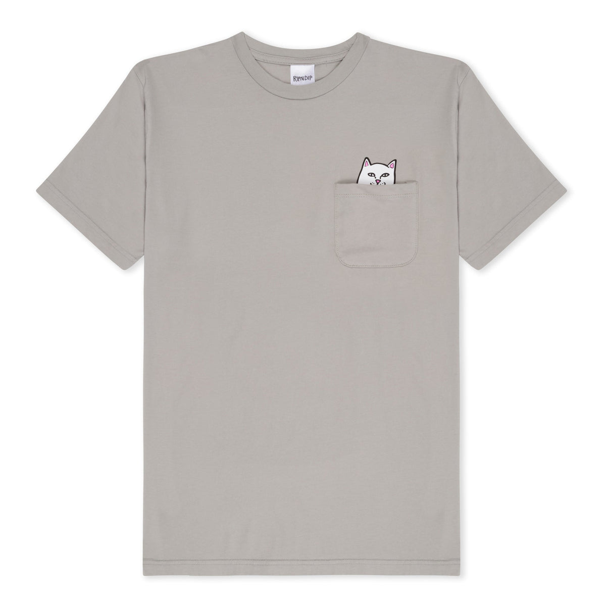 RIPNDIP Lord Nermal Peace Pocket Tee (Grey)