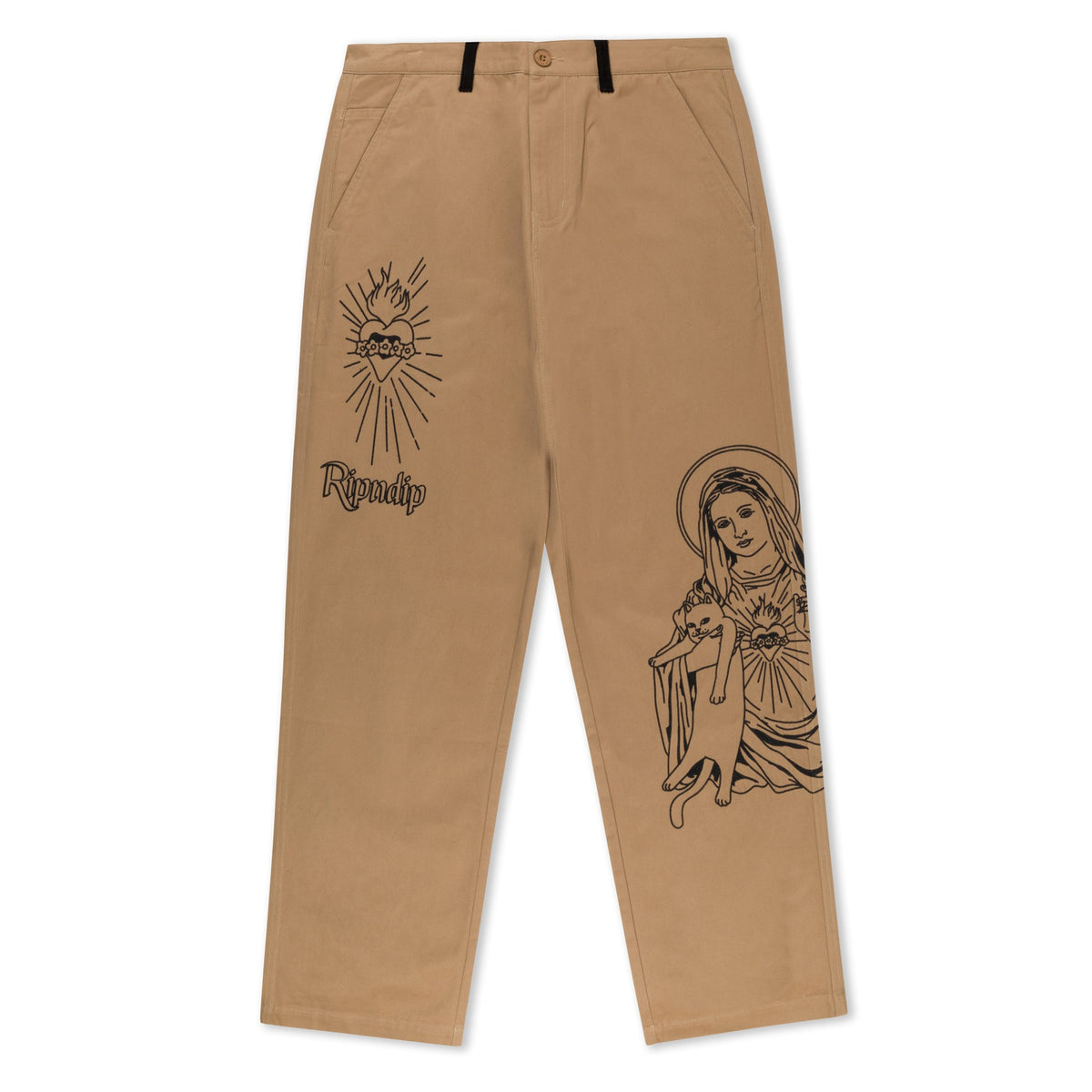 RIPNDIP Mother Mary Pants (Tan)