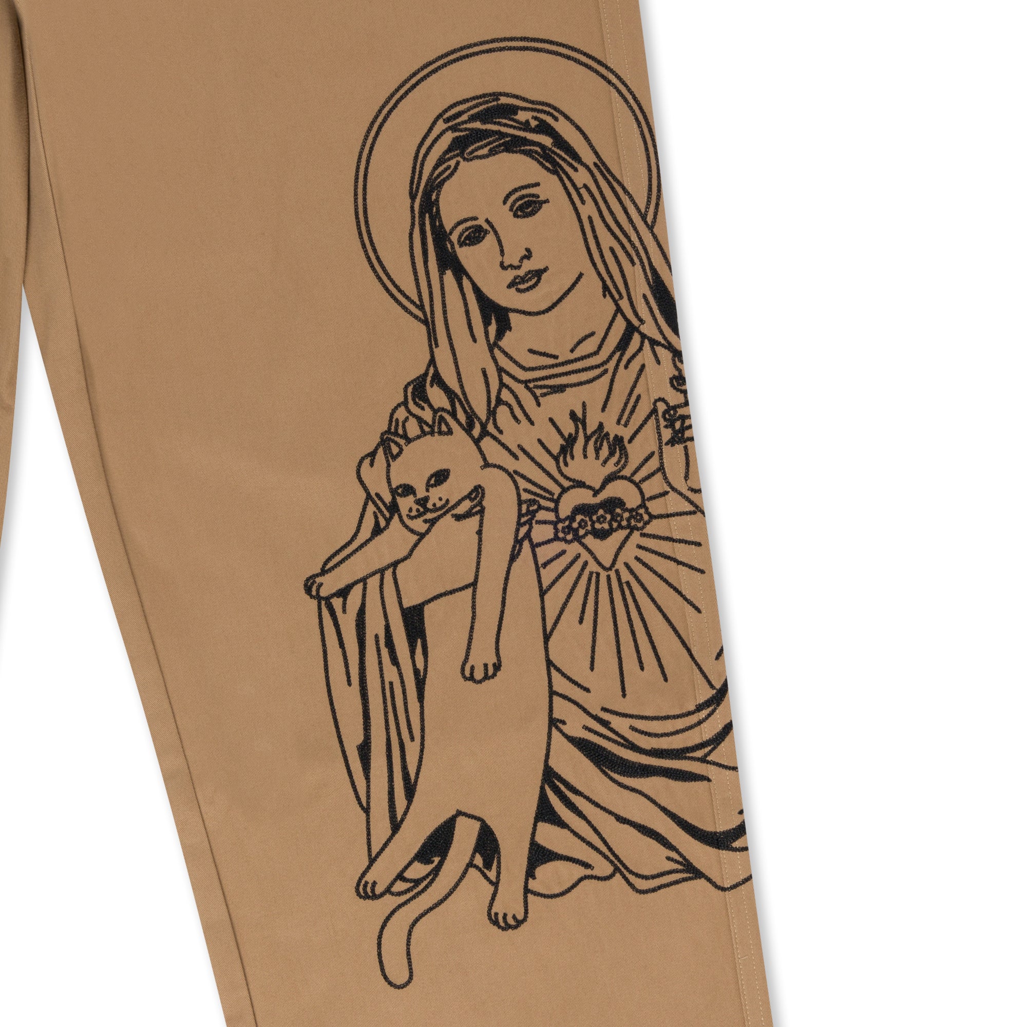 RIPNDIP Mother Mary Pants (Tan)