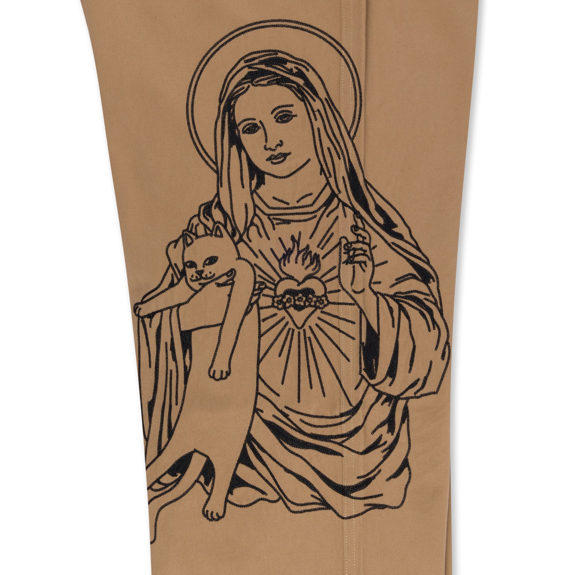 RIPNDIP Mother Mary Pants (Tan)