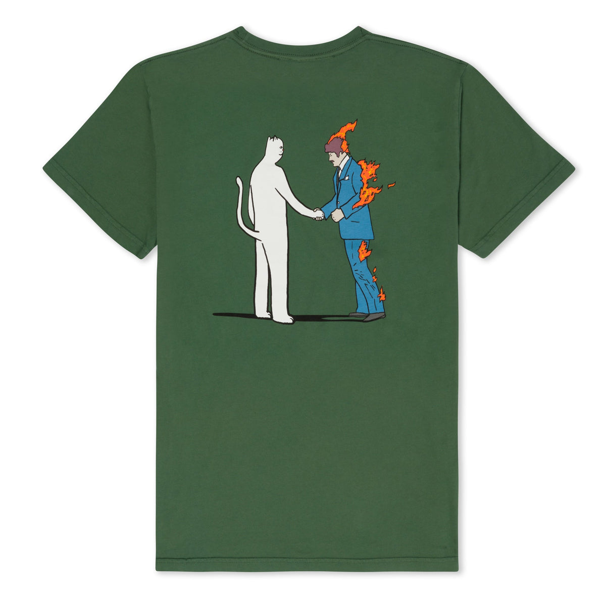 RIPNDIP Burn Tee (Olive)