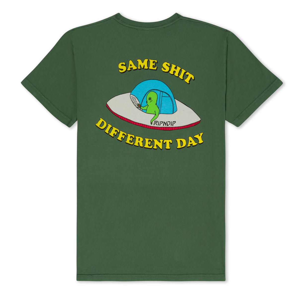 RIPNDIP Same Shit Different Day Tee (Olive)