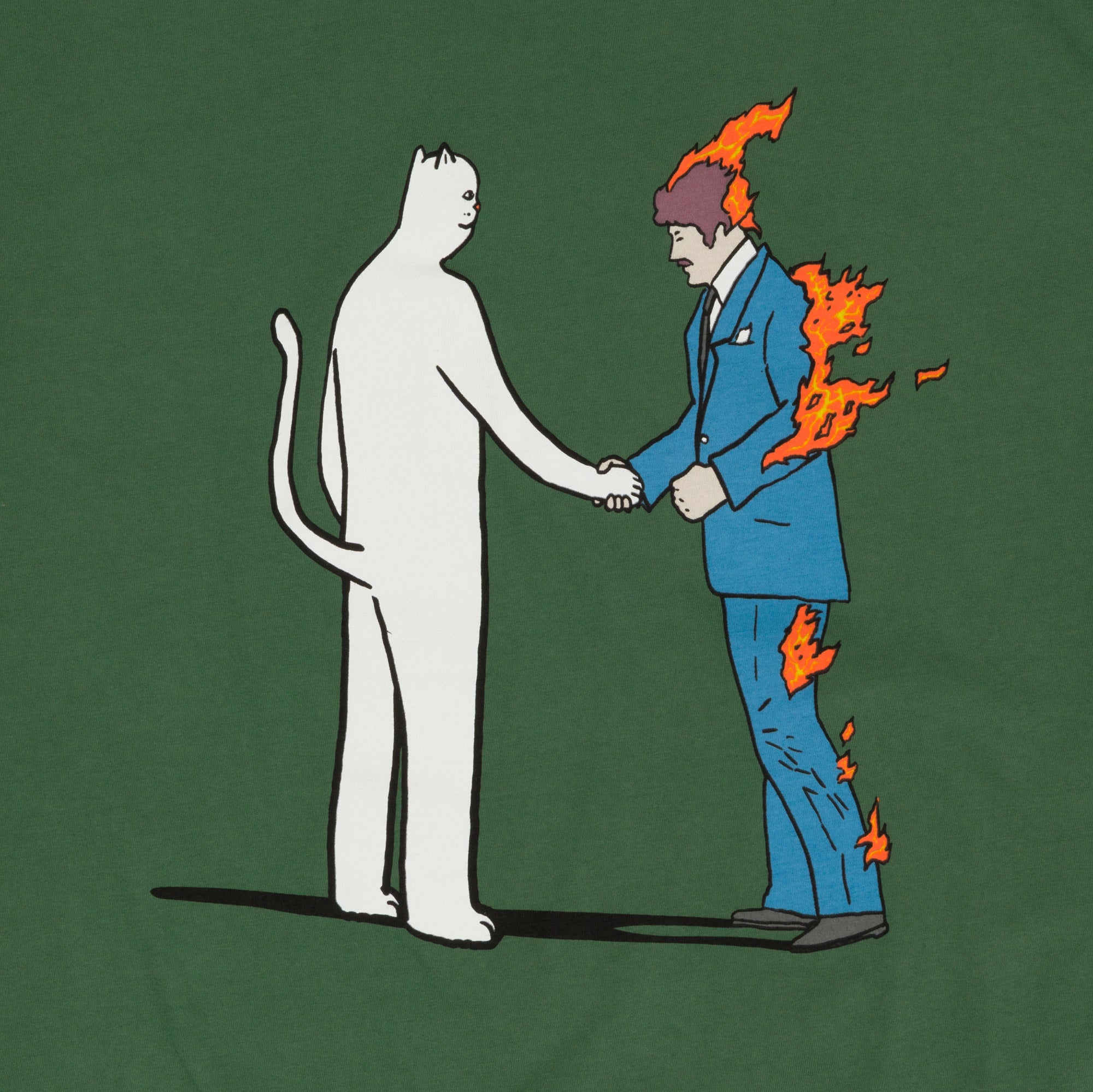 RIPNDIP Burn Tee (Olive)